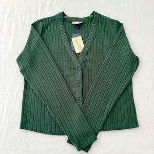 Universal Thread Women’s XL Green V-Neck Cardigan Long Sleeve Knit Sweater MWT